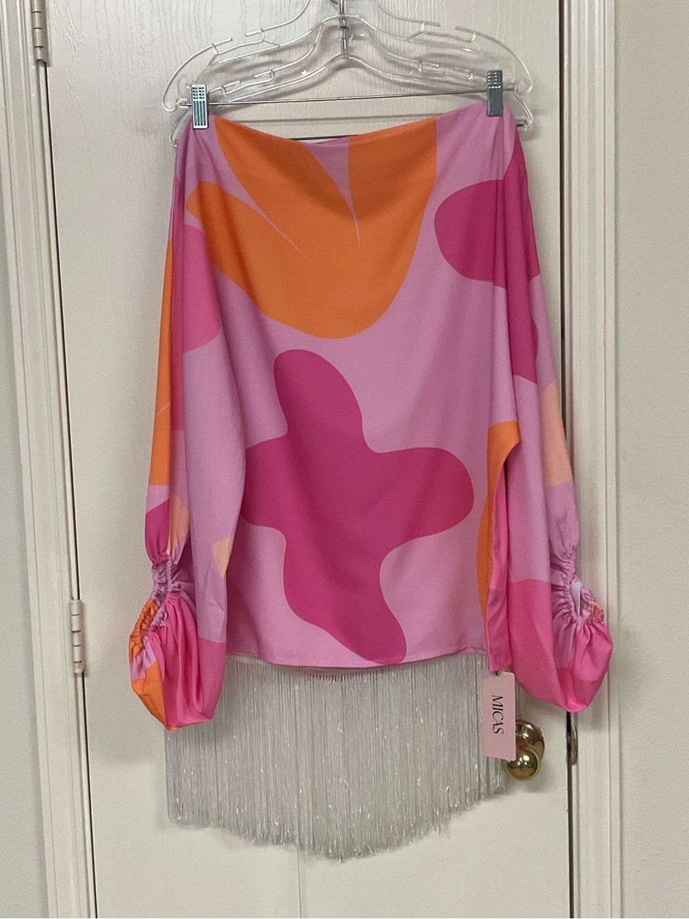 MICAS Pink & Peach Gradient Blouse and Skirt Set